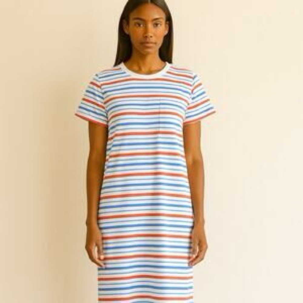 NWT J. Crew Factory Striped T-shirt dress